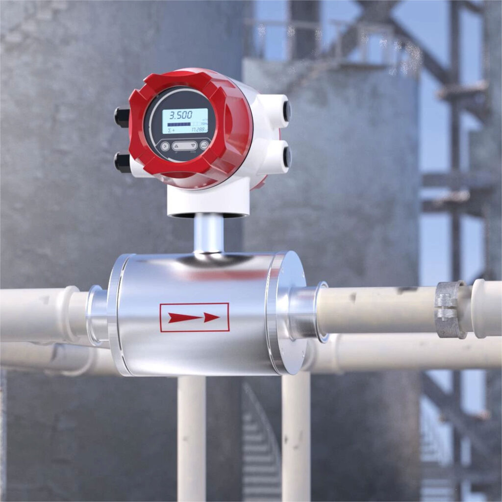 Sanitary electromagnetic flowmeter