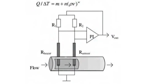 Working principle of Thermal gas mass flowmeter